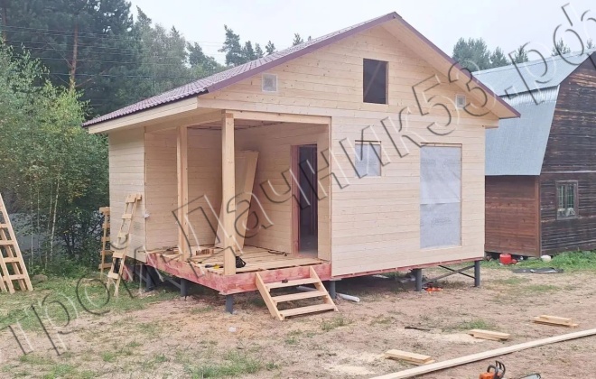 4 Каркасный дом Д–19, 6x6 м, 36 М², Тульская область, Заокский район, КП Наткино (12)